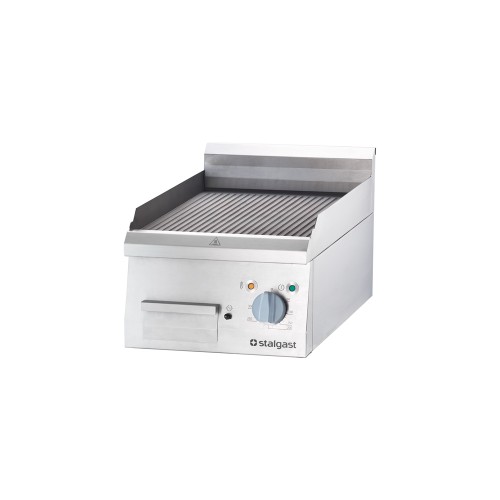 Płyta grillowa elektryczna; ryflowana; 4 kW