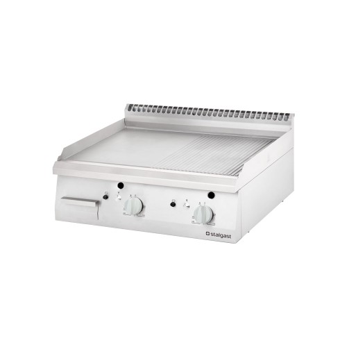 Płyta grillowa gazowa; ryflowana; 13 kW; G20