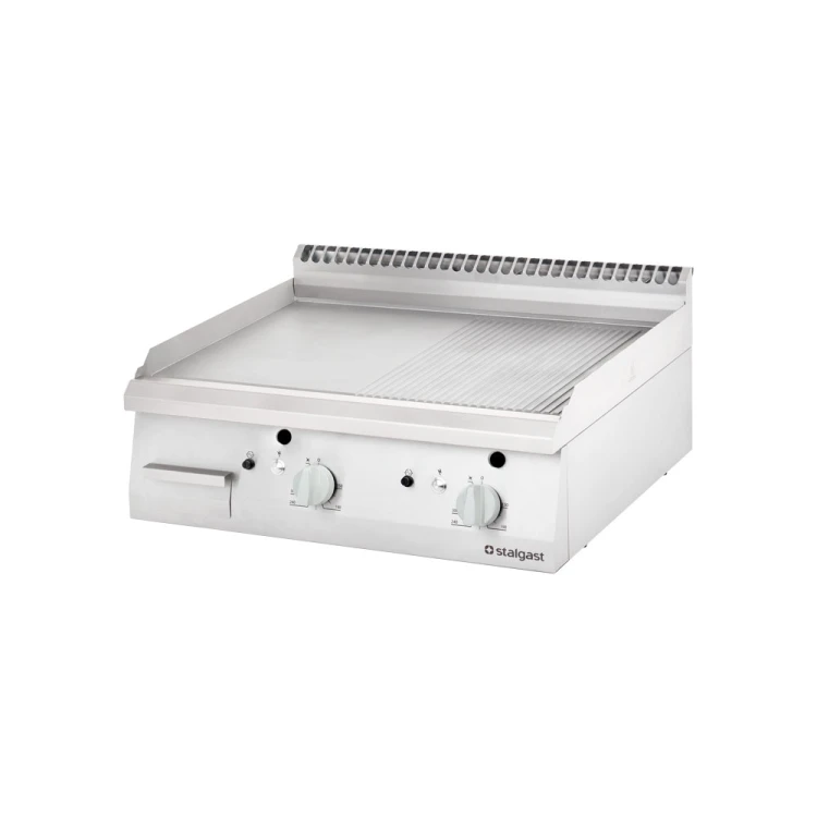 Płyta grillowa gazowa; ryflowana; 13 kW; G20