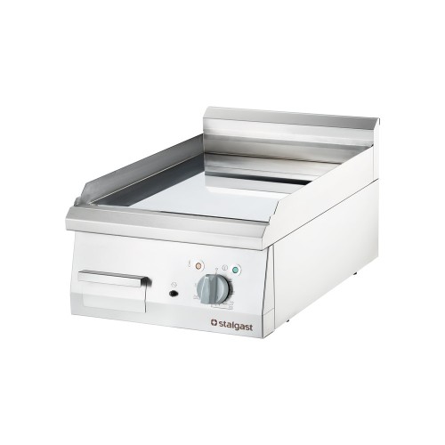 Płyta grillowa elektryczna; gładka; 4 kW; chrom