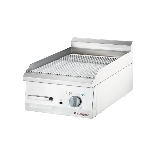 Płyta grillowa elektryczna; ryflowana; 4 kW
