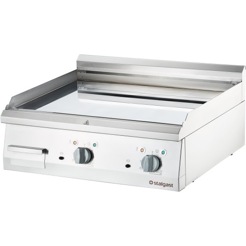 Płyta grillowa elektryczna; gładka; 8.1 kW; chrom