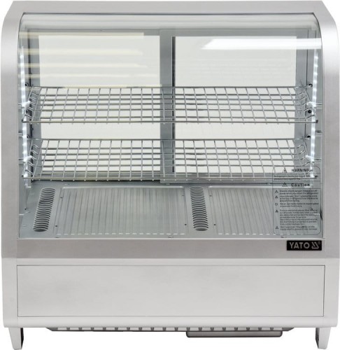 WITRYNA CHŁODNICZA 100L 68x45x67 SREBRNA