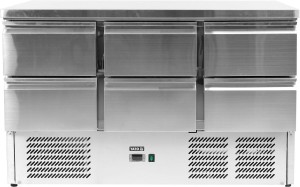 STÓŁ CHŁODNICZY Z 6 SZUFLADAMI - LINIA 700