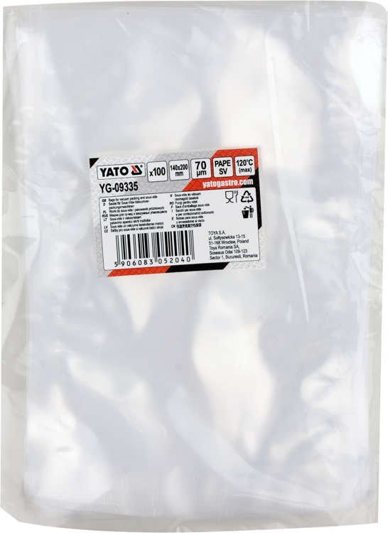 WORKI DO SOUS-VIDE I PAKOWAREK KOMOROWYCH 140*200 70UM PAPE SV; 100SZT