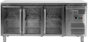 STÓŁ CHŁODNICZY 3-DRZWIOWY PRZESZKLONY - LINIA 700