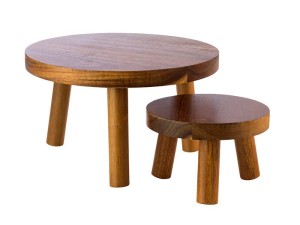 Stojak bufetowy akacja H15cm