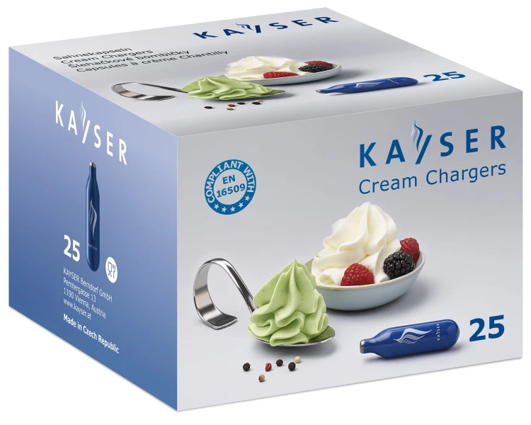 Naboje do syfonu do bitej śmietany 25szt. Kayser