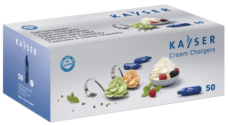 Naboje do syfonu do bitej śmietany 50szt. Kayser