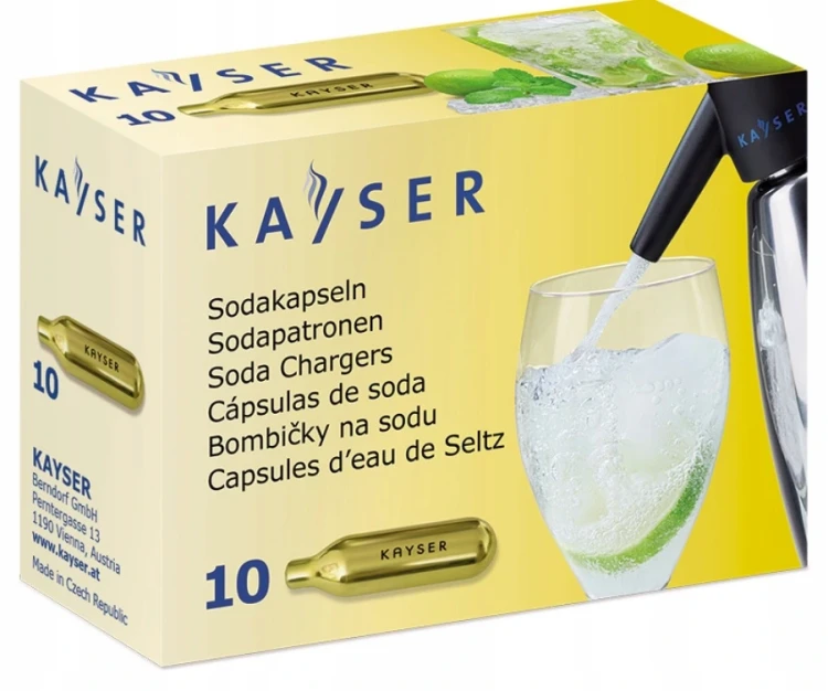 Naboje do syfonu do wody gazowanej 10szt. Kayser