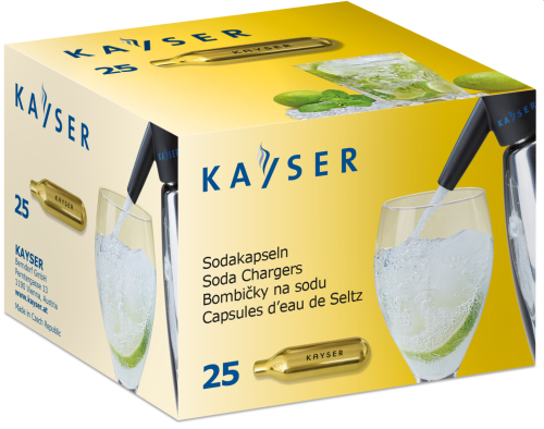 Naboje do syfonu do wody gazowanej 25szt. Kayser