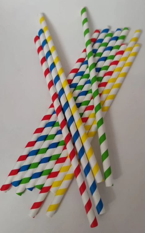 Słomki papierowe mix color 500szt. HORECA POLSKA
