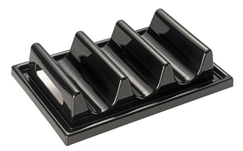 Stojak na kanapki czarny 29 x 19cm OUTLET