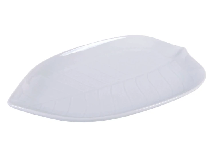 Patera Natura, liść porcelanowy 33cm