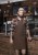 Fartuch Leather Bib Apron X-STYLE (100% skóra bydlęca, kolor: mocha)