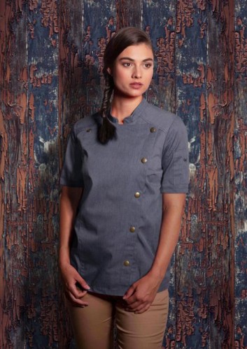 Damska bluza JEANS-STYLE krótki rękaw vintage black