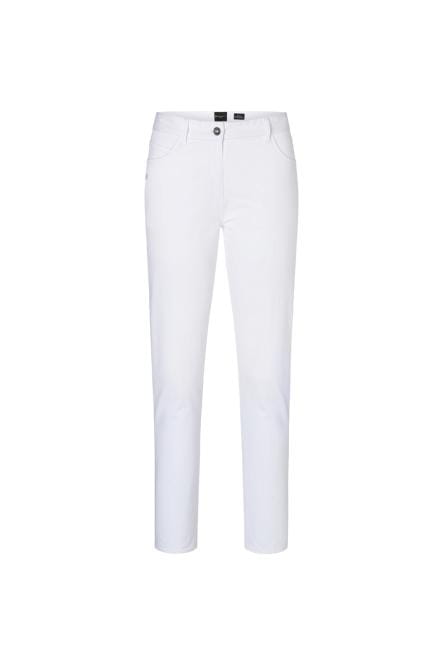 Spodnie z 5 kieszeniami Classic-Stretch eko białe