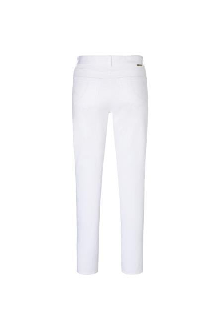 Spodnie z 5 kieszeniami Classic-Stretch eko białe