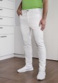 Spodnie z 5 kieszeniami Classic-Stretch eko białe