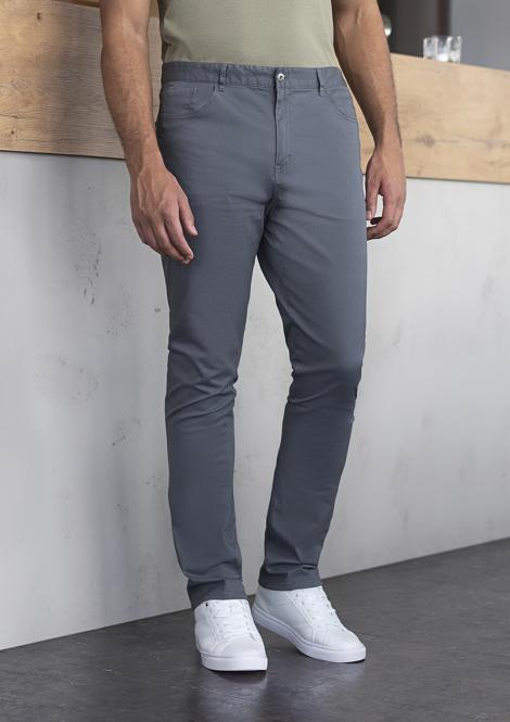 Spodnie z 5 kieszeniami Classic-Stretch eko antracyt