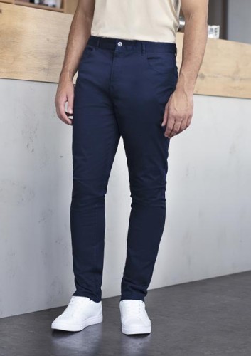 Spodnie z 5 kieszeniami Classic-Stretch eko granat