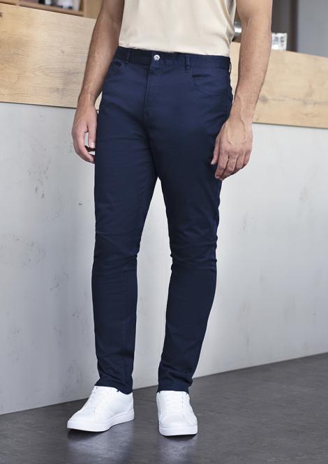 Spodnie z 5 kieszeniami Classic-Stretch eko granat
