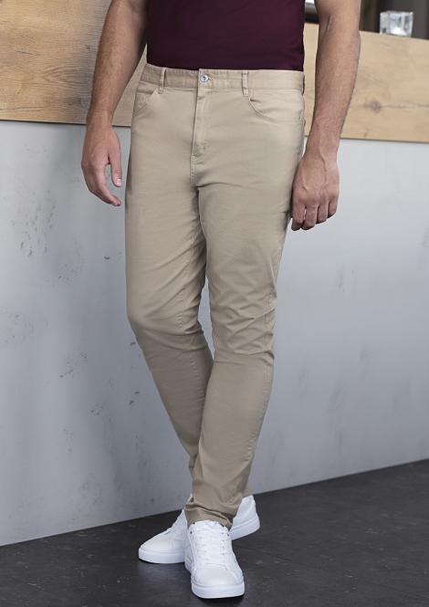 Spodnie z 5 kieszeniami Classic-Stretch eko pebble grey