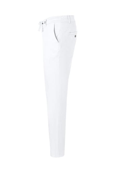 Męskie spodnie kucharskie lub kelnerskie Chino MODERN-STRETCH białe