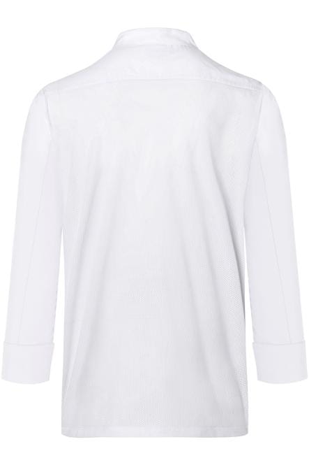 Męska bluza kucharska Long-Sleeve Throw-Over Chef Shirt BASIC biała