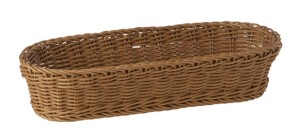 Koszyk PROFI LINE owalny, jasny brąz 28x16 cm