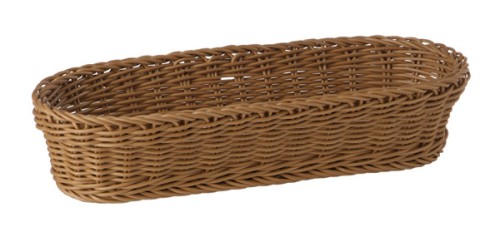 Koszyk PROFI LINE owalny, jasny brąz 28x16 cm