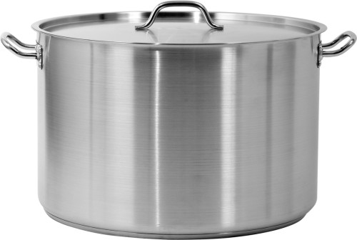 Garnek średni z pokrywką ze stali nierdzewnej 50x32cm 62,8l