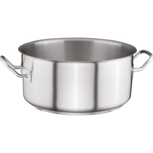 Garnek niski bez pokrywki; stalowy; O 200 mm; V 2.5 l