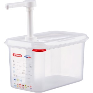 Dozownik do sosów z pompką; GN 1/4