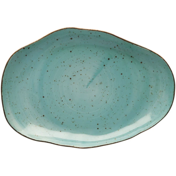 Talerz płytki; kolor morski; Stone Age; O 210 mm