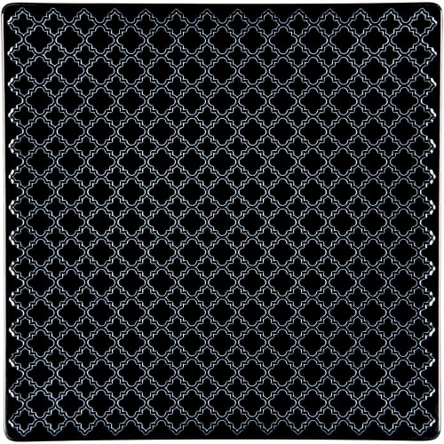 Talerz płytki; kolor czarny; Marrakesz; 170x170 mm