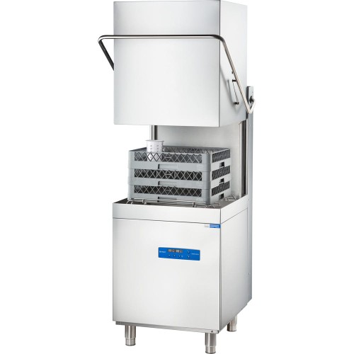 Zmywarko wyparzarka; kapturowa; dozownik płynu myjącego; pompa zrzutowa; pompa wspomagająca płukanie; P 10.8 kW; U 400 V