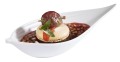Fingerfood miseczka liść biały 40szt. H3cm