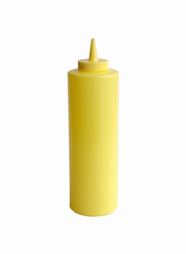 Dyspenser do sosów, żółty, 260 ml.