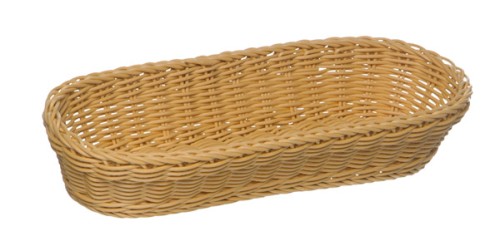 Koszyk PROFI LINE owalny, beżowy 28x16 cm
