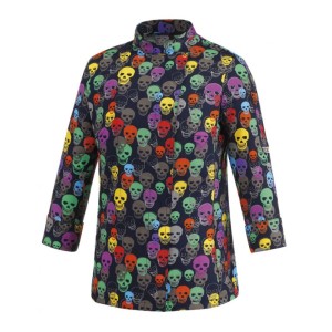 Bluza kucharska WOMAN COLOR SKULLS