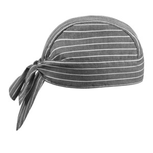 Bandana kucharska NEW GREY STRIPE