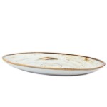 Półmisek owalny 31cm Nostalgia White