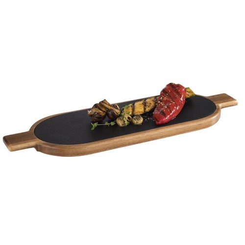 Deska 40x15cm AKACJA z łupkiem