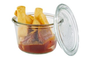 Komplet słoiczków z pokrywką 3 sztuki 0,37l OUTLET