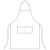 Fartuch kucharski długi BOTTLE GREEN - 2 szt.