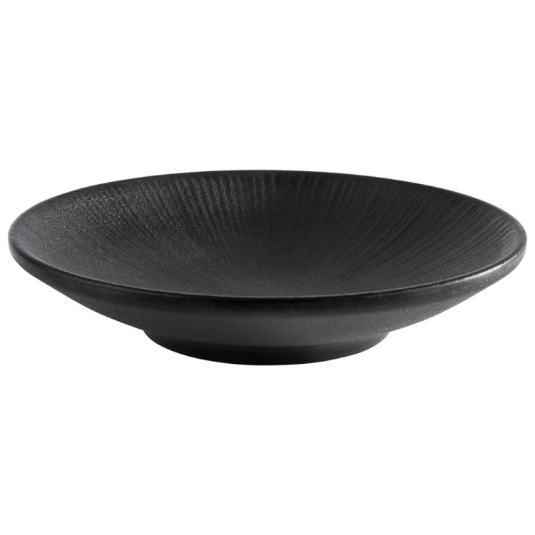 85073 Talerz płytki NERO, czarny 15 cm