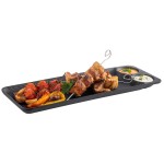 Taca do serwowania NERO z miejscem na sos 41x15cm