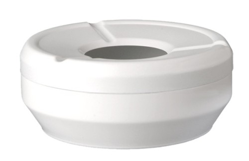 Popielniczka CASUAL biała Ø12cm