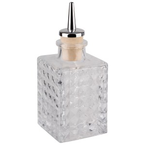 Butelka z nalewakiem, szklana 0,1l